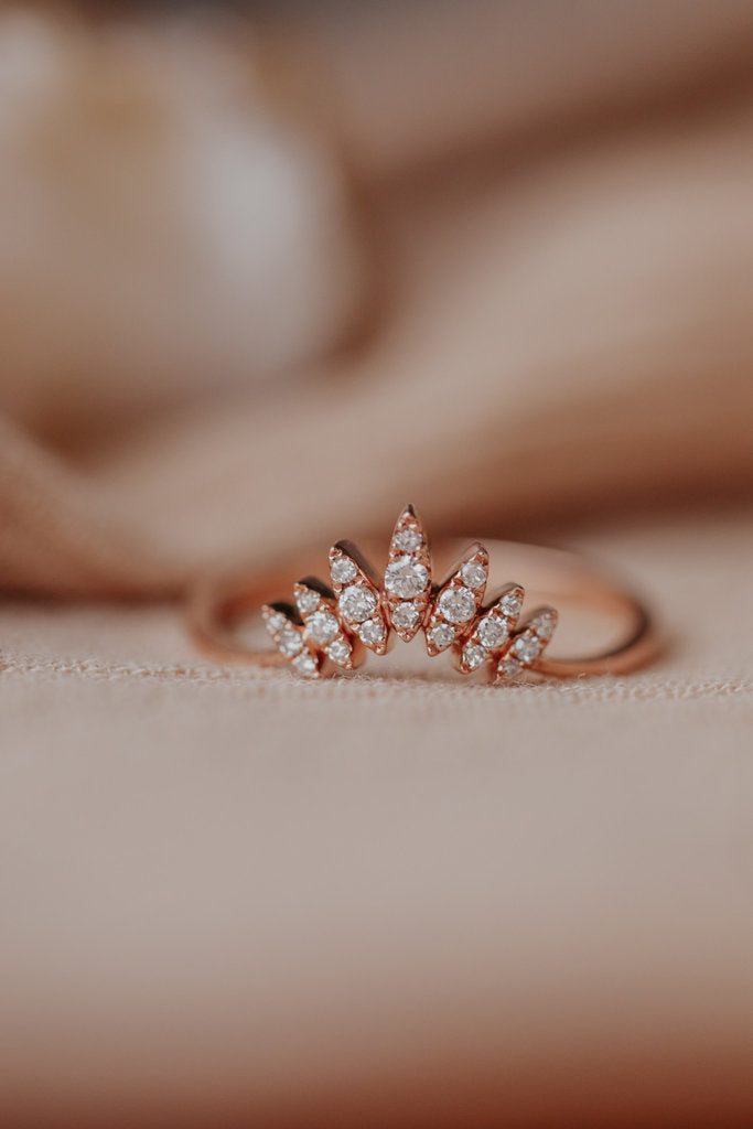 Solid Gold Marquise Diamond Ring (9FBE0F)