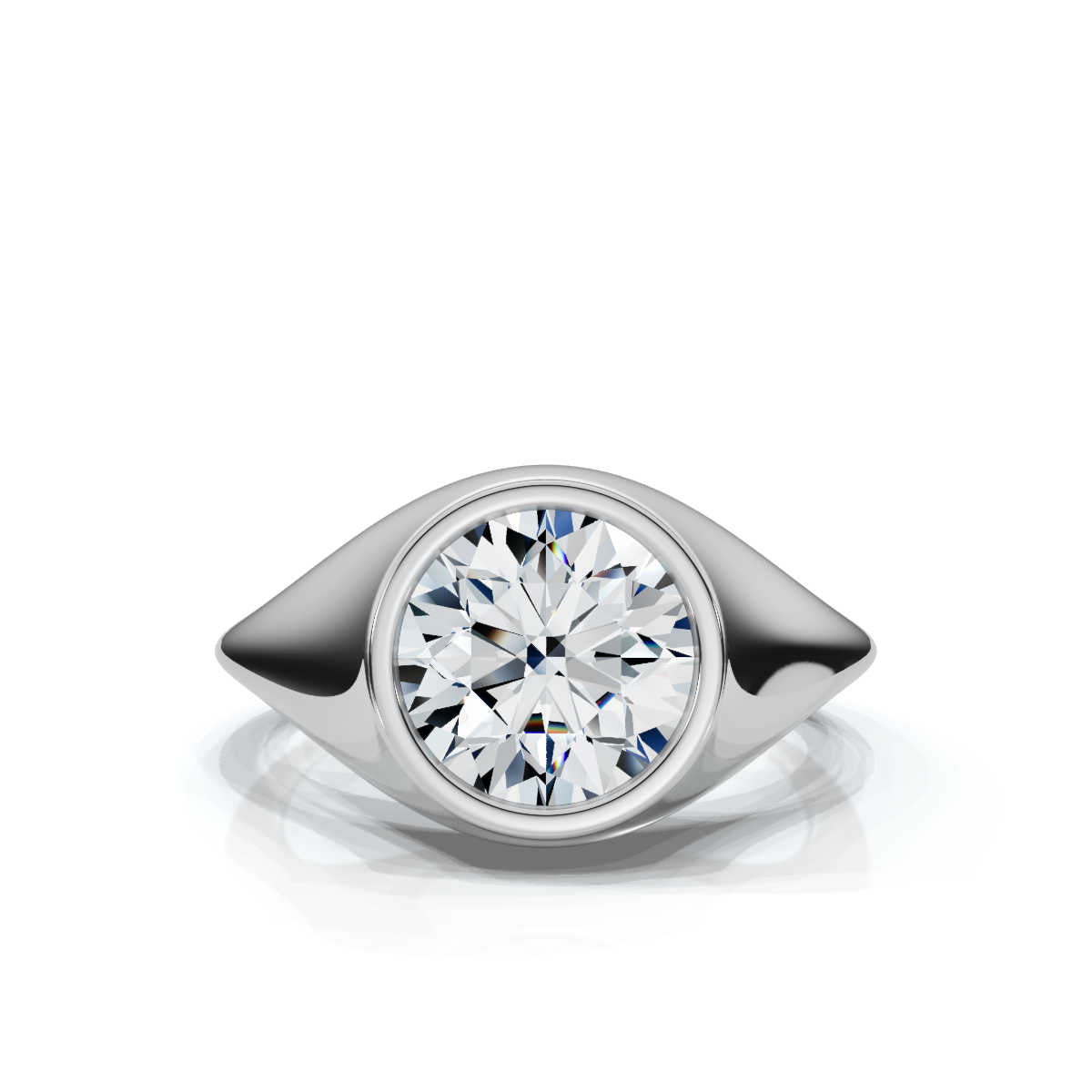 Solid Gold 2ct Lab Grown Diamond Engagement Ring (B4EAE1)