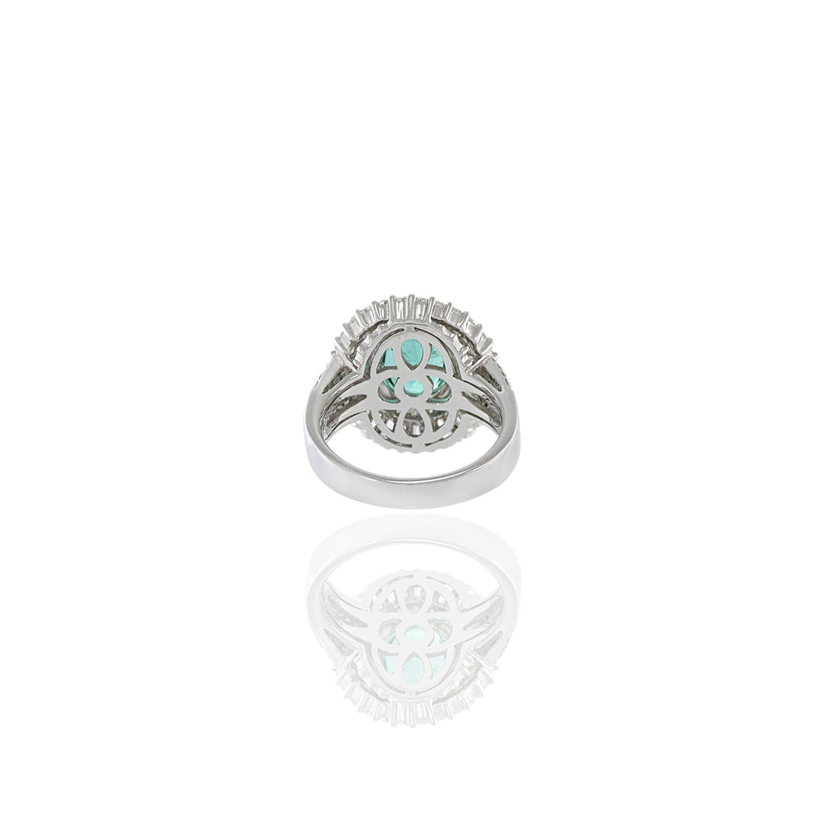 18K Solid Gold 1.86 CT Oval Lab Grown Diamond Ring