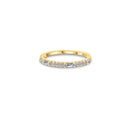 14K Solid Gold 0.83 CT Diamond Baguette Ring