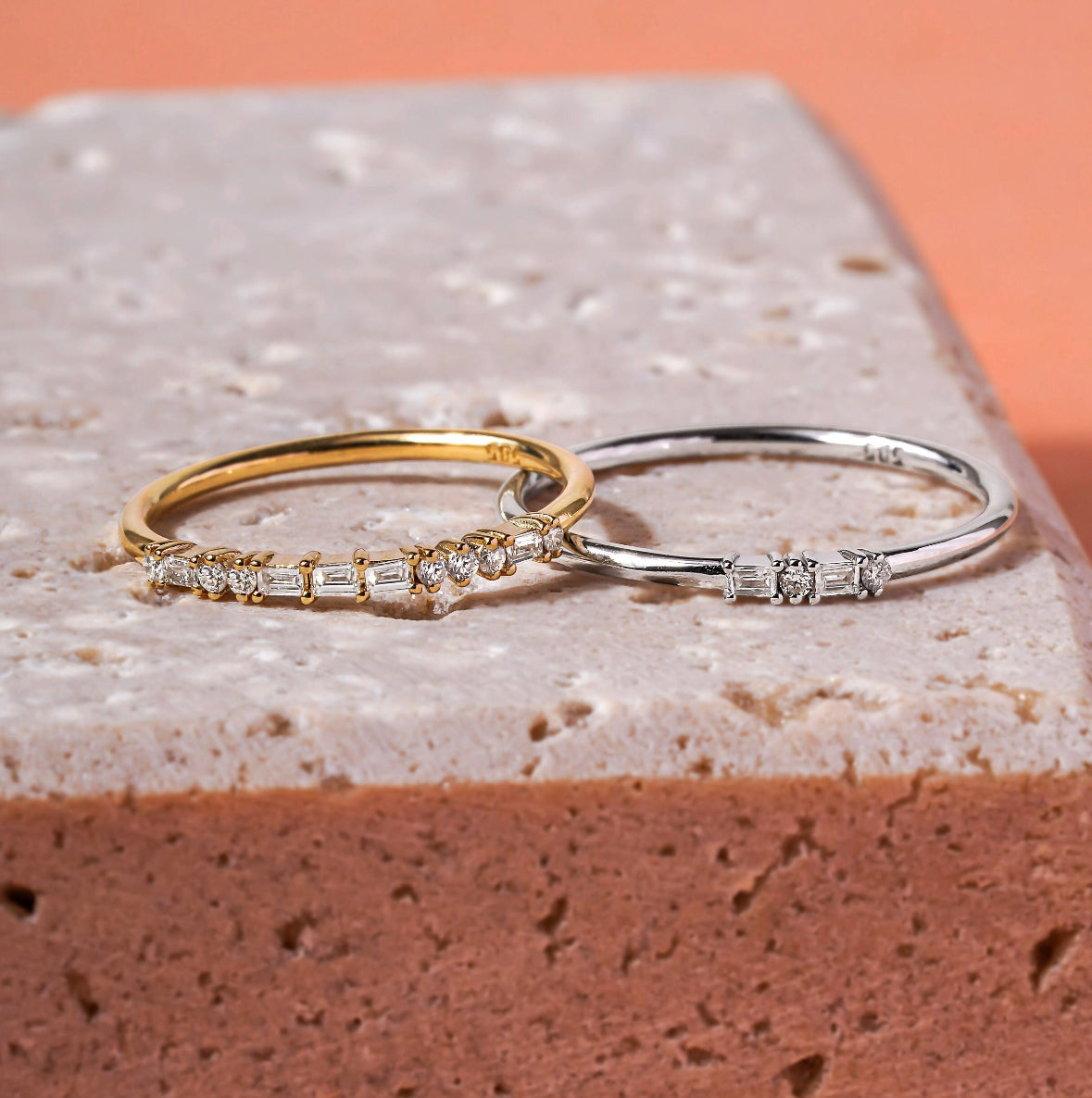 Solid Gold Morse Code Ring LOVE (ED9773)
