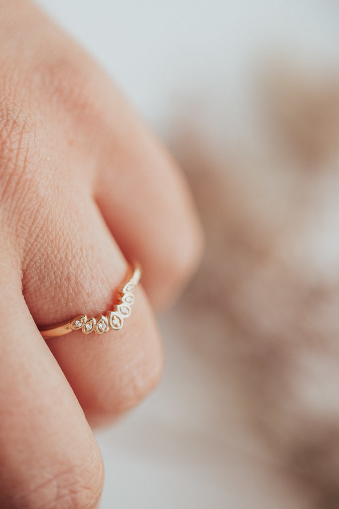 Solid Gold Contour Band