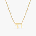 Solid Gold Chain Diamond Necklace