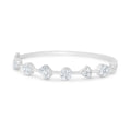 Solid Gold Diamond Multi Shape Bangle