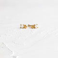 Solid Gold Pearl Volley Studs