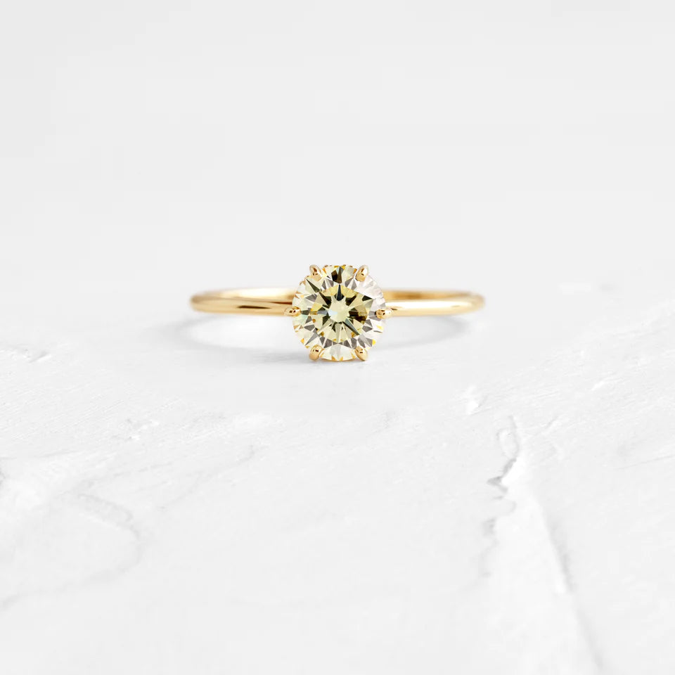 Solid Gold Diamond Touchpoints Ring