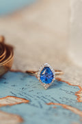 Solid Gold & Sapphire Diamond Ring