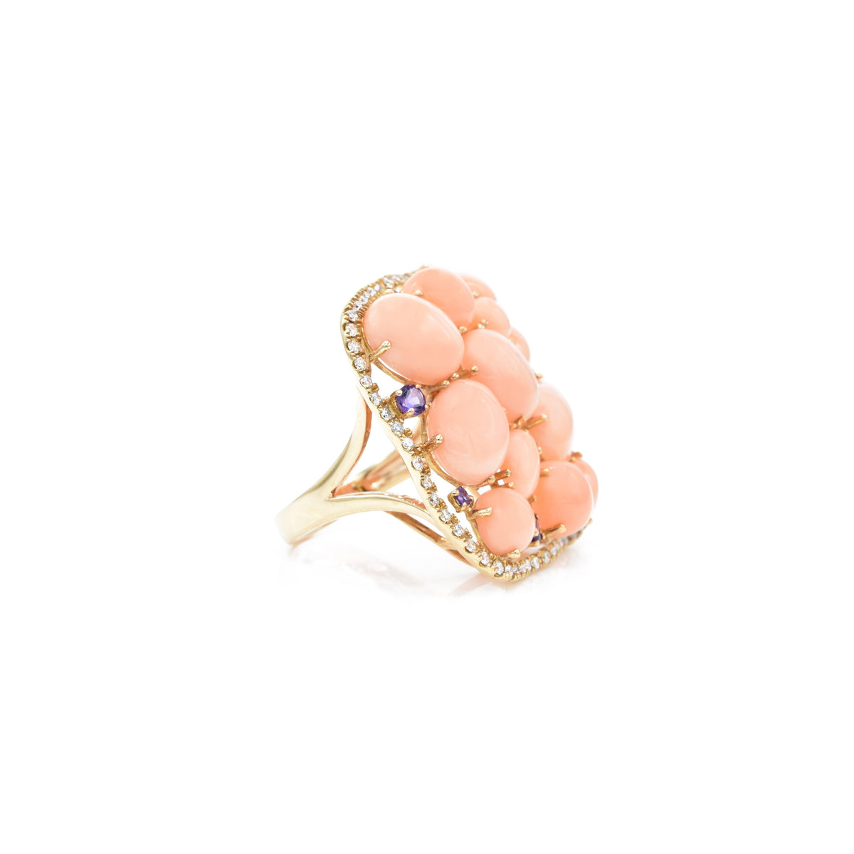 Solid Gold Amethyst Ring (4DD93D)