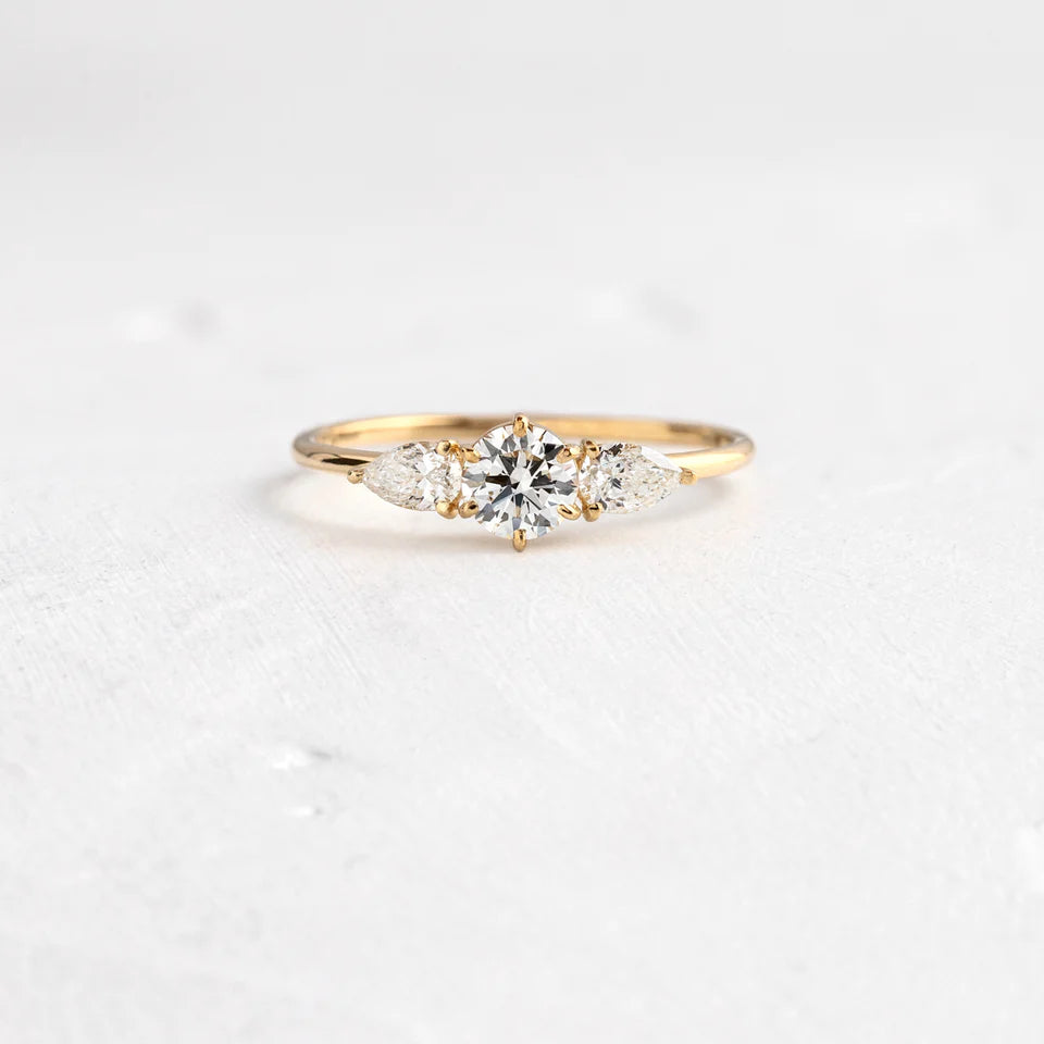 14K Solid Gold 0.31 CT Lab Grown Diamond Ring