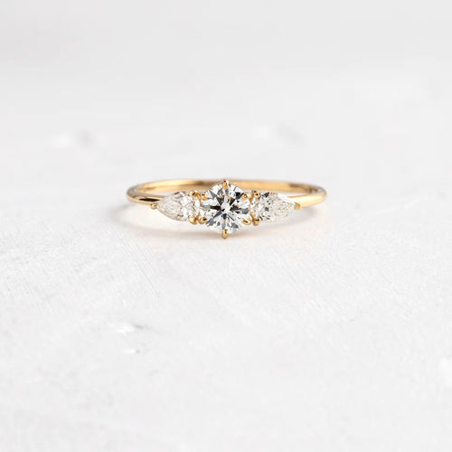 14K Solid Gold 0.31 CT Lab Grown Diamond Ring
