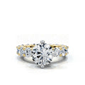 Solid Gold 5.8ct Lab Grown Diamond Ring