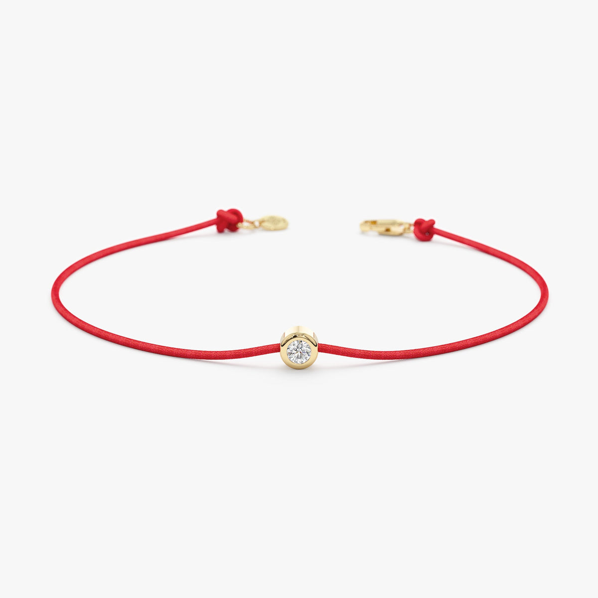 Solid Gold Diamond Thread Bracelet