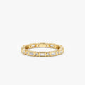 Solid Gold Bezel Diamond Eternity Ring (B21EDF)