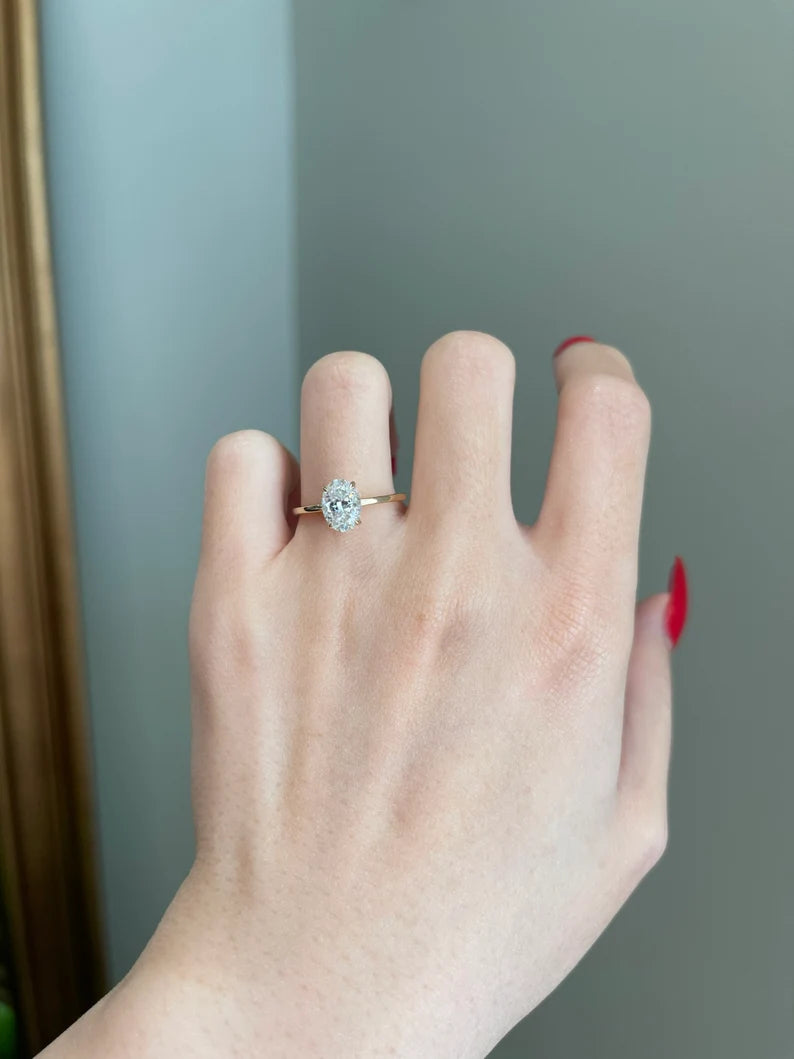 Oval 1.5 Carat Brilliant Round Moissanite, photo 1