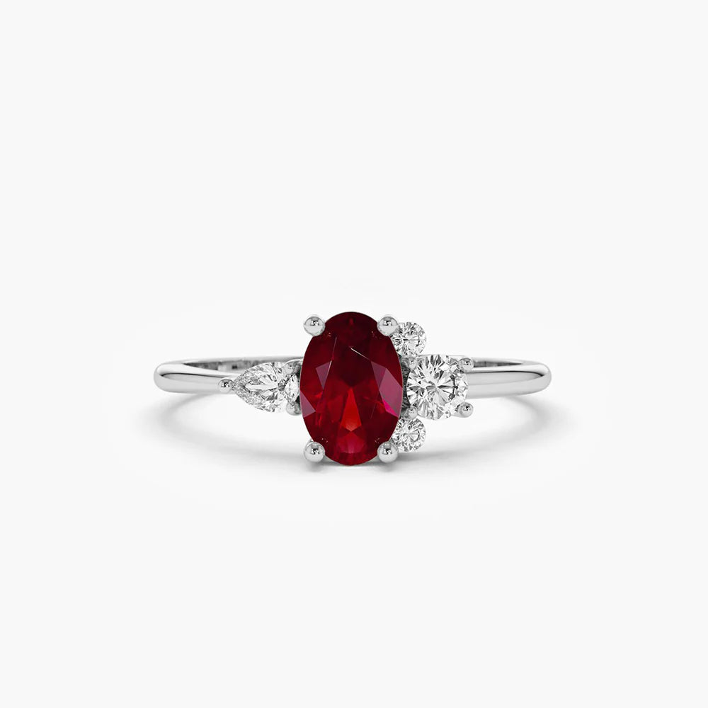 14K Solid Gold 0.19 CT Lab Grown Diamond Ring