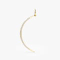 Solid Gold Large Diamond Crescent Charm (584416)