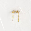 Solid Gold Diamond Plotline Earrings