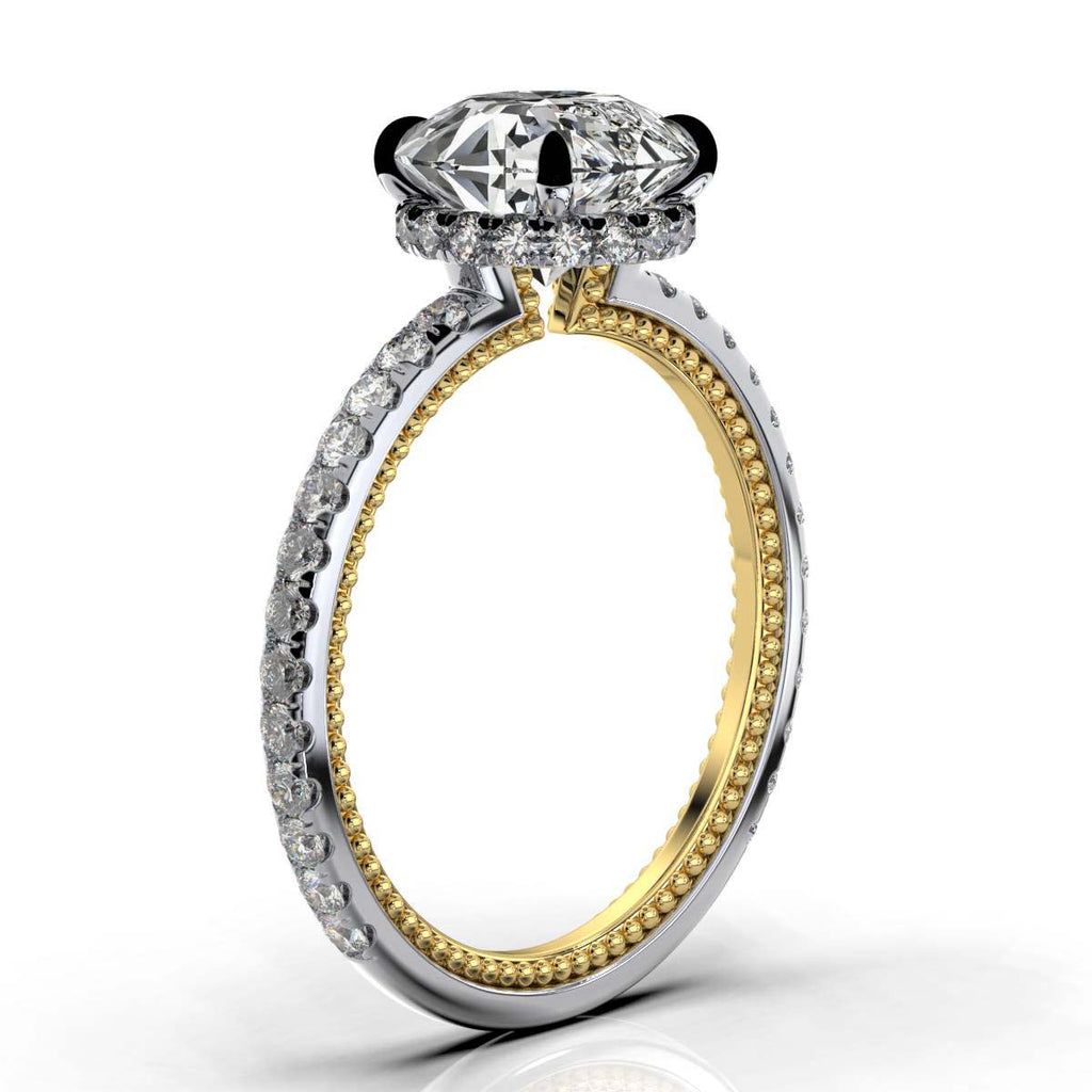 Solid Gold 2.5ct Solitaire Lab Diamond Ring