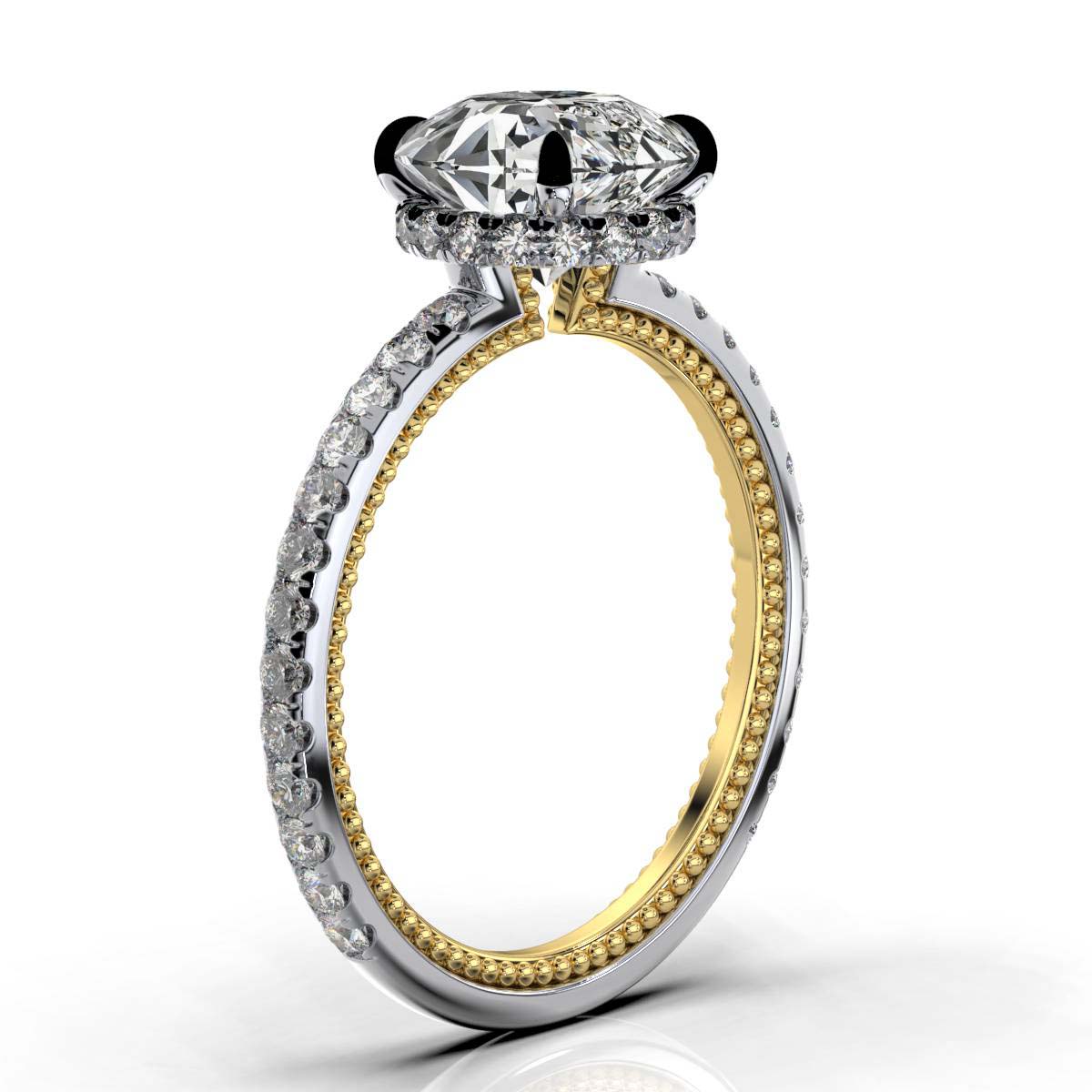 Solid Gold 2.5ct Solitaire Lab Diamond Ring