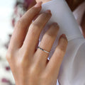 Solid Gold Black & White Diamond Micro Pave Eternity Band