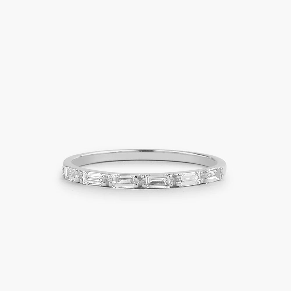 Baguette Moissanite Wedding Ring, photo 4