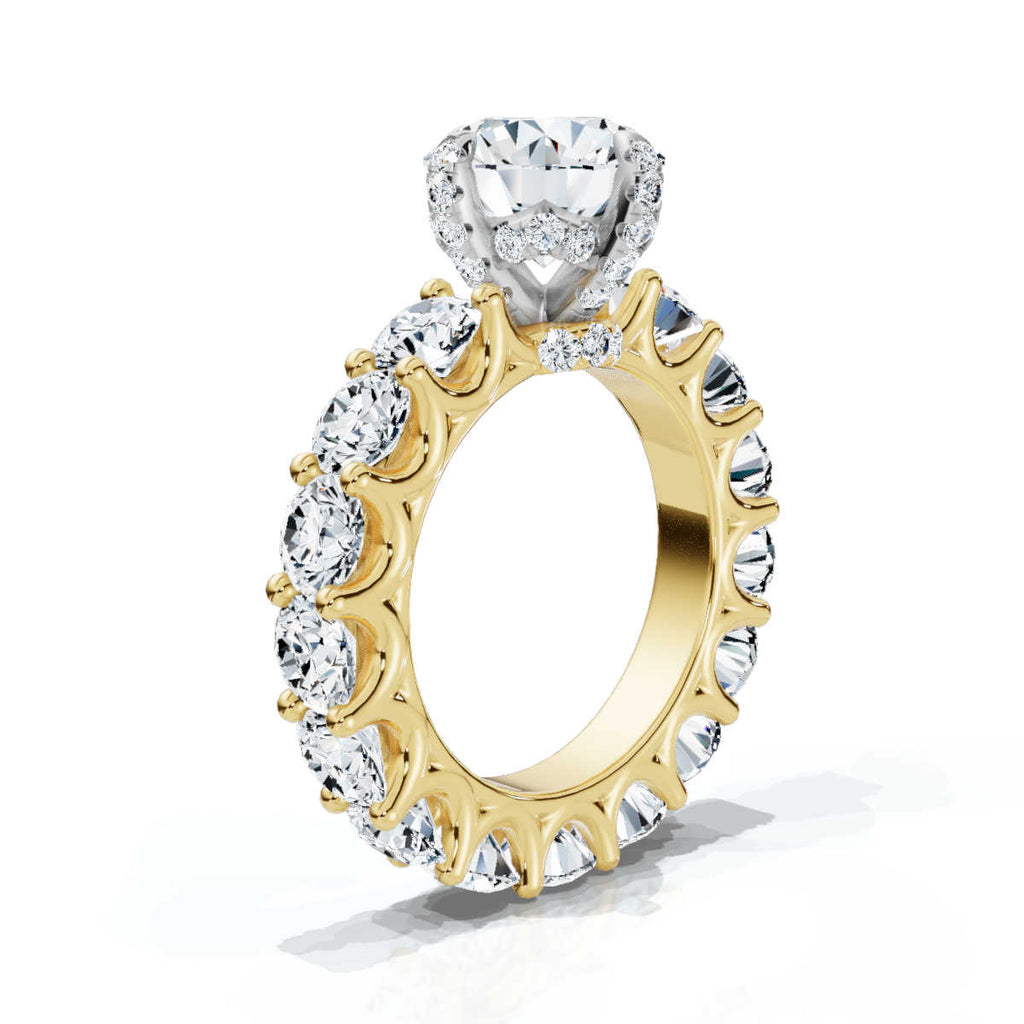 Solid Gold 5.8ct Lab Grown Diamond Ring