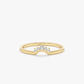 Solid Gold Natural Diamond Nesting Ring (3CC795)