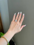 Solid Gold Engagement Ring 7 Carat Brilliant Radiant Moissanite Solitaire