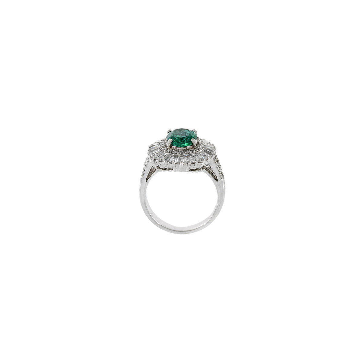 18K Solid Gold 1.86 CT Oval Lab Grown Diamond Ring