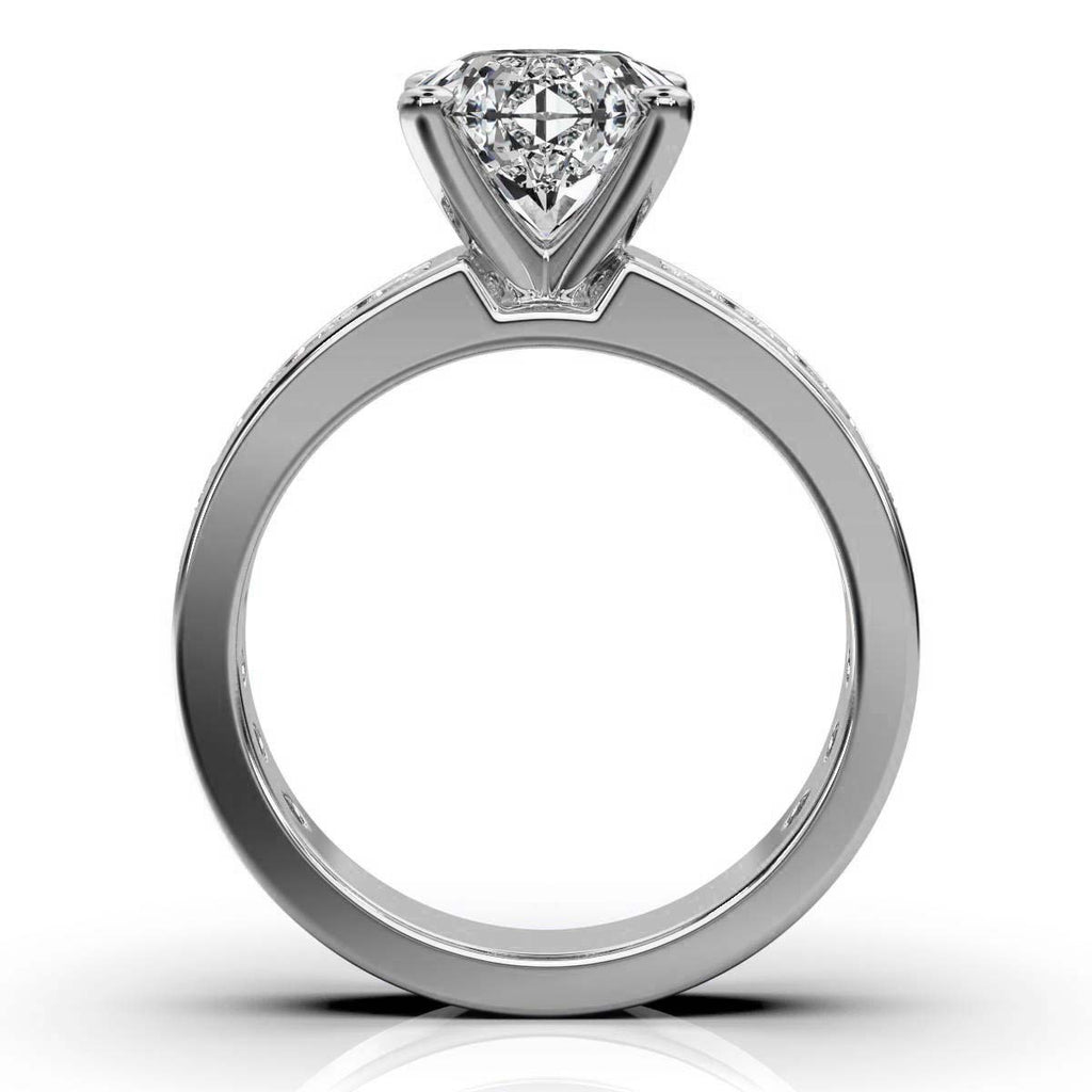 14K Solid Gold 3 CT Lab Grown Diamond Ring