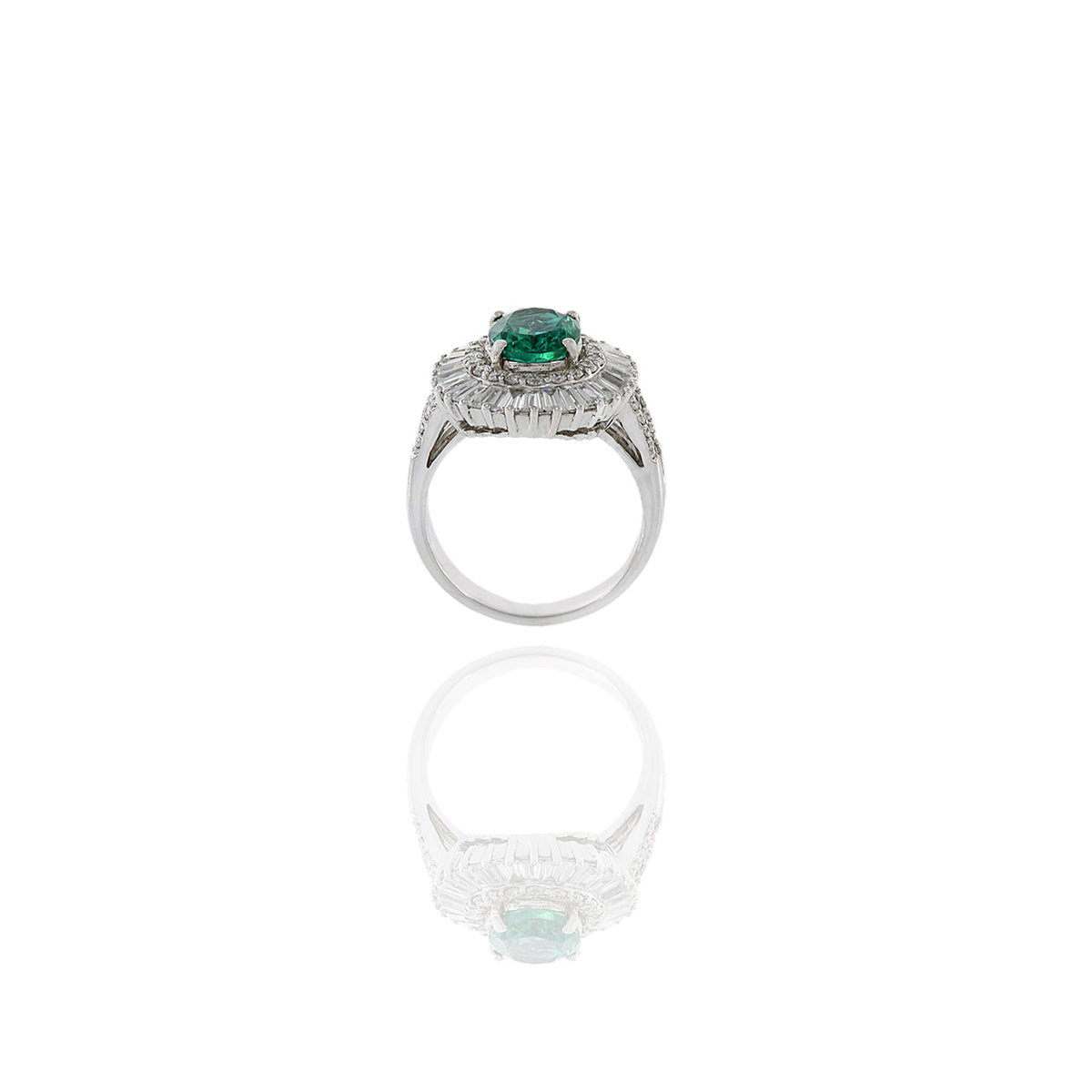 18K Solid Gold 1.86 CT Oval Lab Grown Diamond Ring