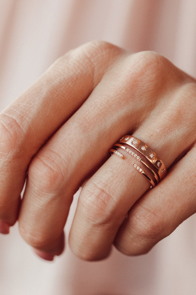 Solid Gold Stackable Band