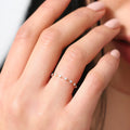 Solid Gold Petite Diamond Wedding Ring