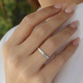 3mm Baguette Moissanite Channel Setting Ring, photo 1