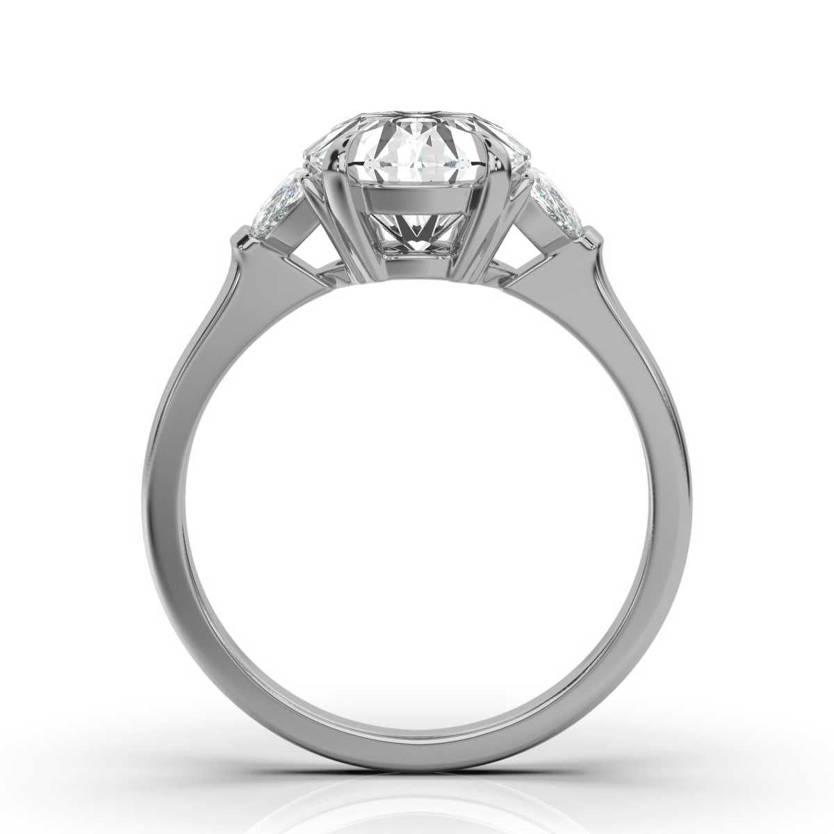 18K Solid Gold 0.5 CT Lab Grown Diamond Ring