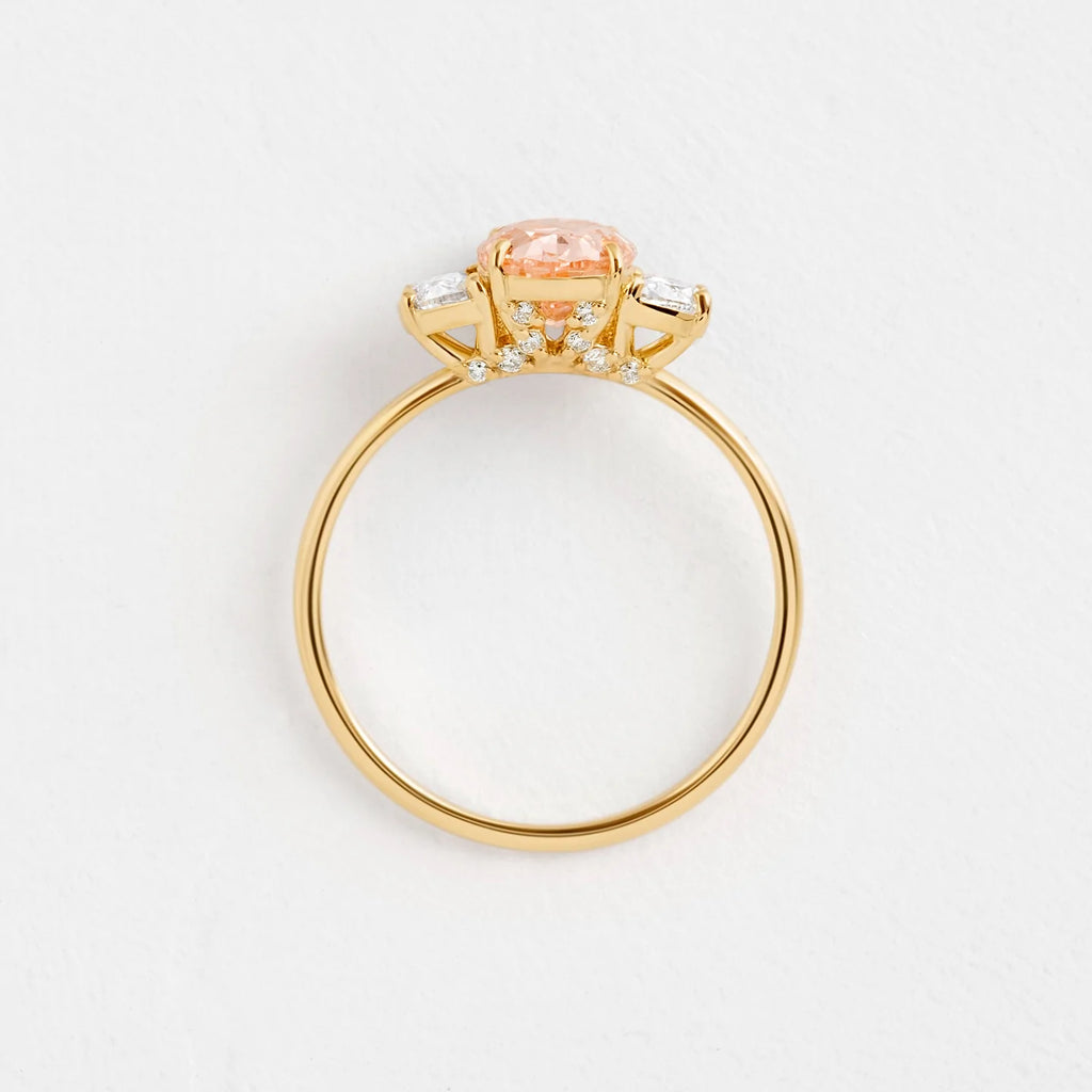 14K Solid Gold 1.18 CT Lab Grown Diamond Ring