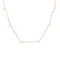 Solid Gold Diamond Multi Trio Necklace