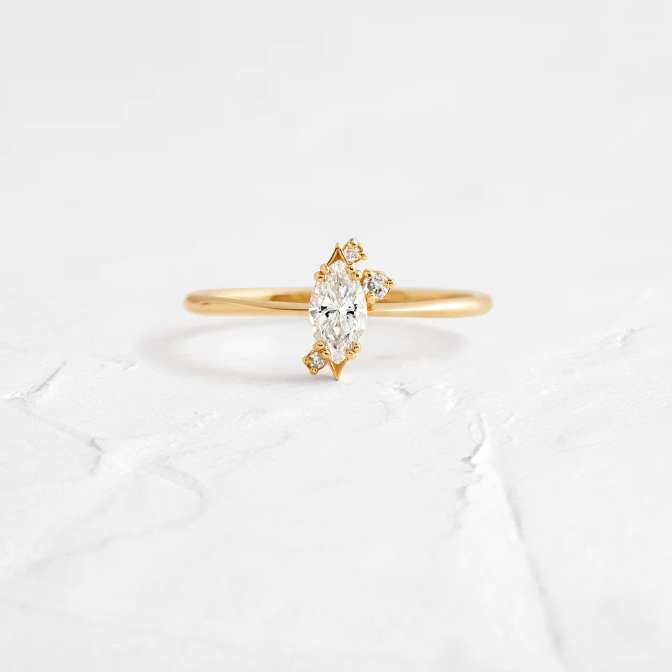 Solid Gold Lab-Grown Diamond Ember Ring