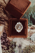 Solid Gold & Diamond Halo Ring (29E388)