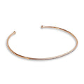 Solid Gold Delicate Diamond Cuff Bracelet
