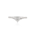 Solid Gold Heart Diamond Wedding Ring