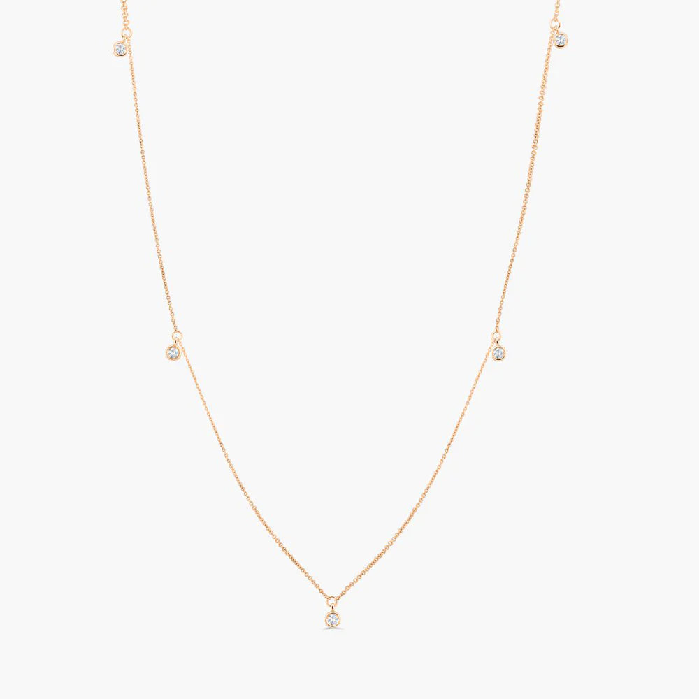 5 Moissanite Dangle Necklace, photo 5