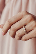 Solid Gold Baguette Diamond Ring (EB06F1)