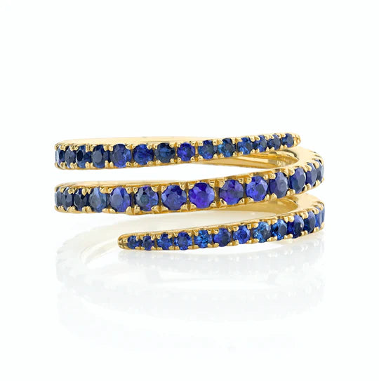 Solid Gold Sapphire Ring