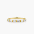 Baguette Moissanite Wedding Ring, photo 1