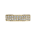 Solid Gold Two-Row Diamond Ear Cuff