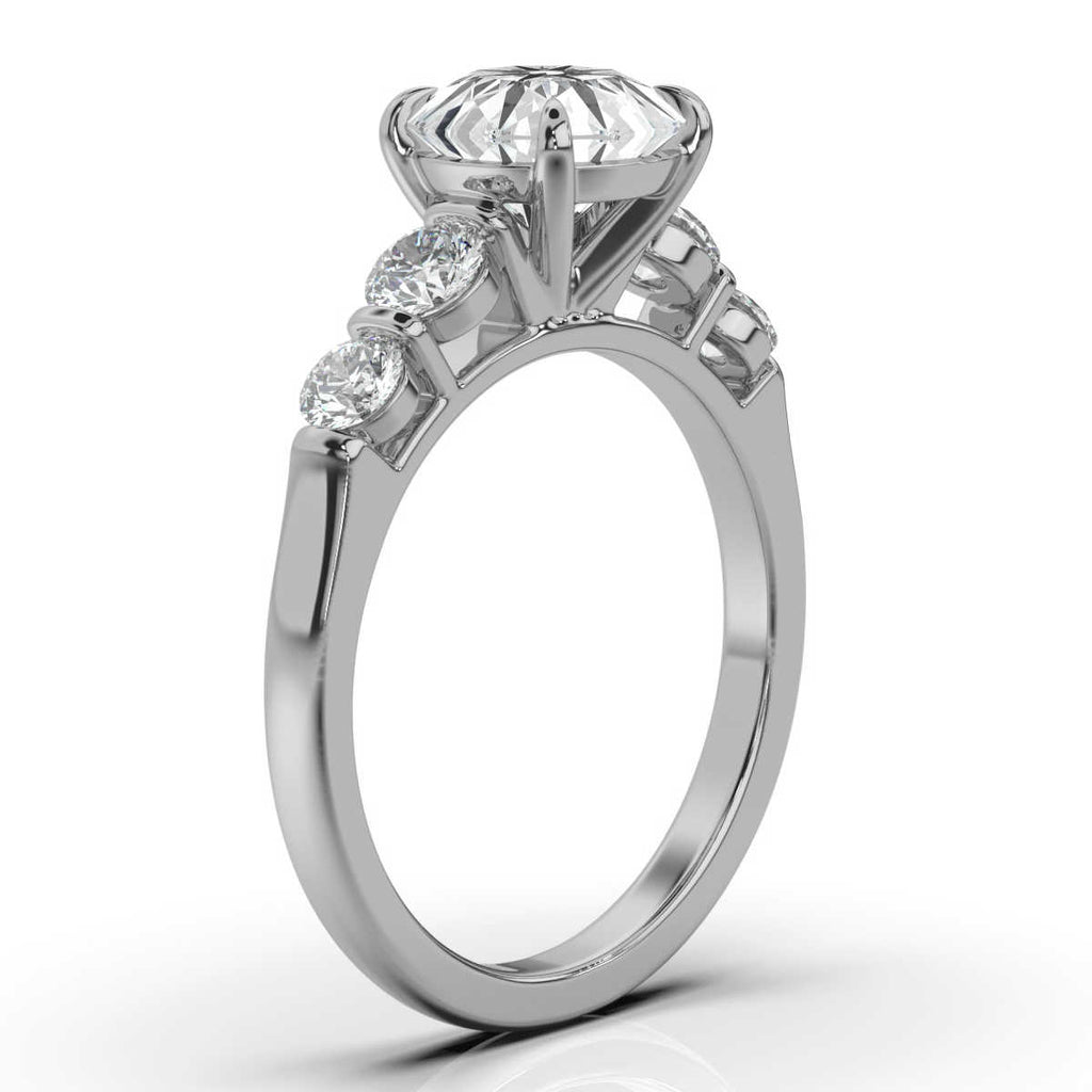 Solid Gold Stone Lab Grown Diamond Ring