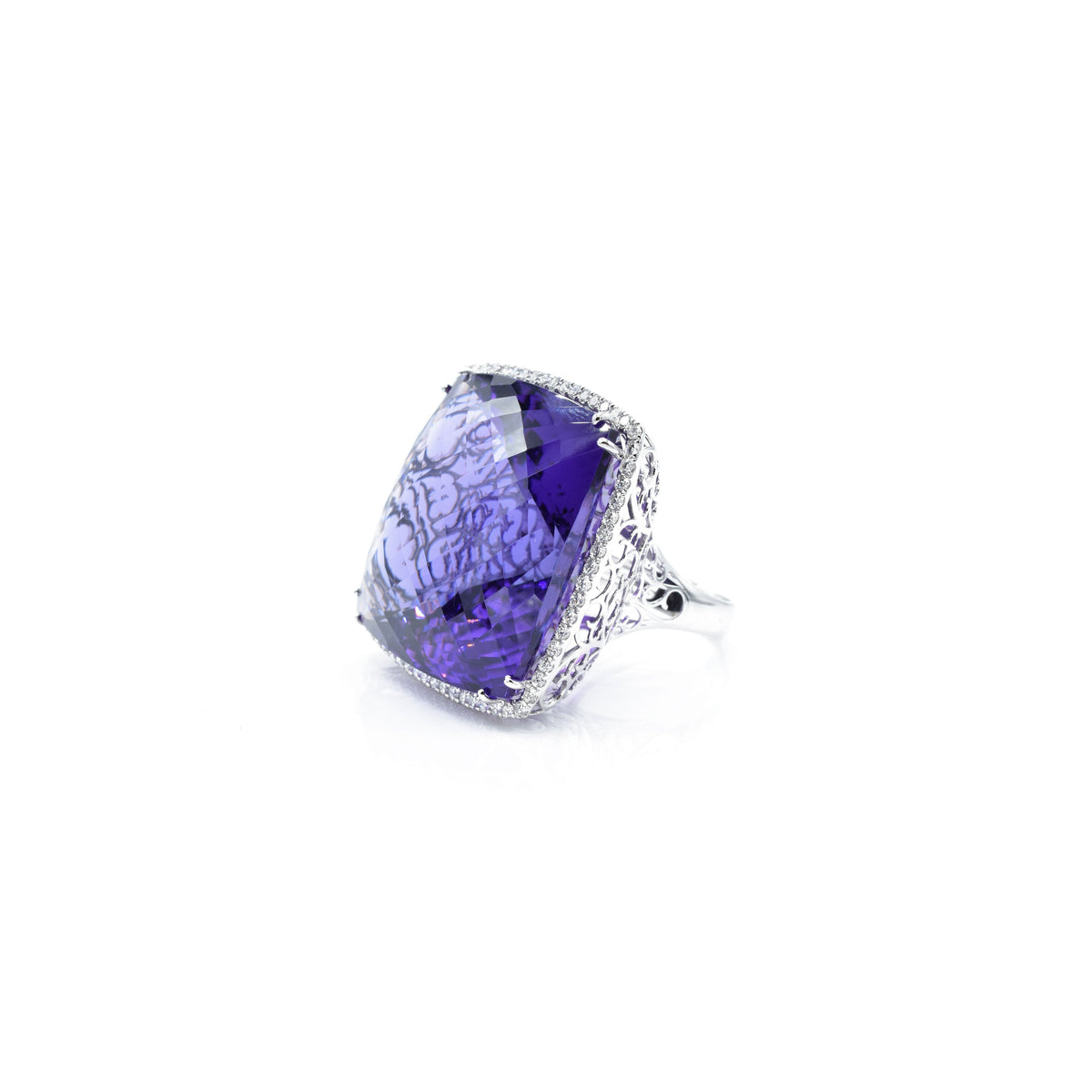 18K Solid Gold 10 CT Lab Grown Diamond Ring