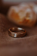 Solid Gold Solid Baguette Diamond Fancy Pattern Band