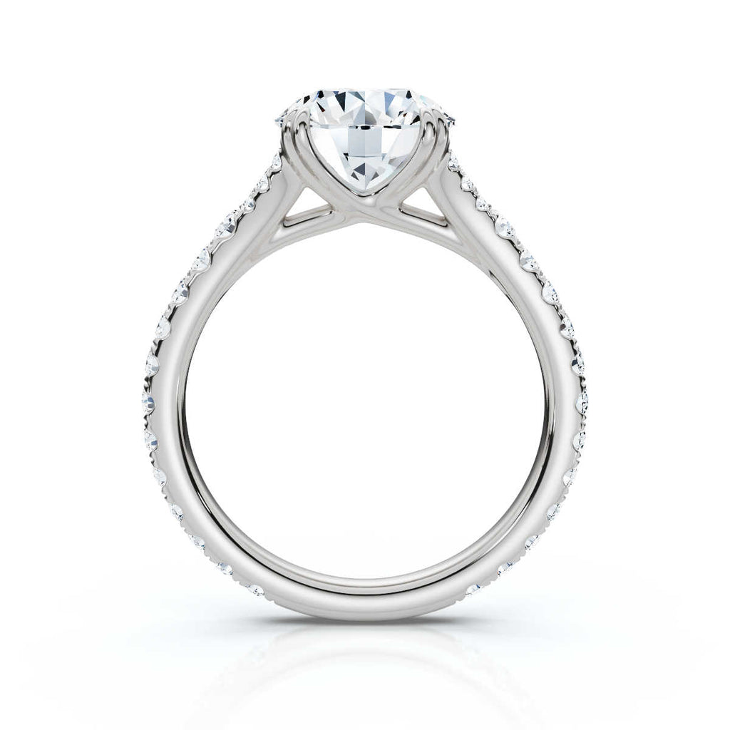 Solid Gold 2.5Ct Lab Grown Diamond Engagement Ring